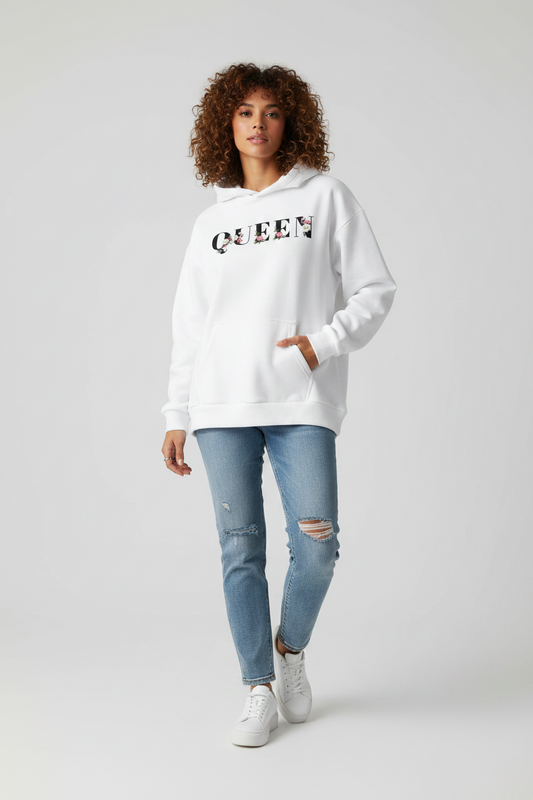 Hoodies Queen pour femme Blanc