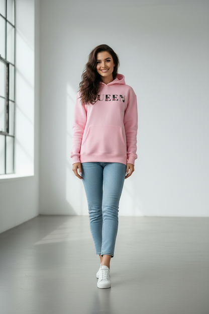 Hoodies Queen pour femme pink