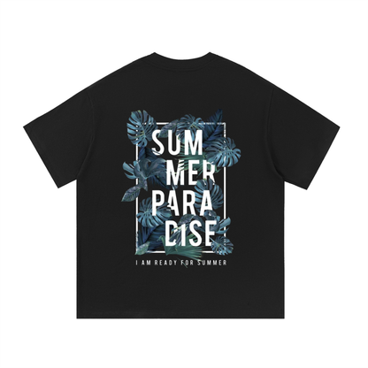 T-shirt Summers paradise Pour homme Noir