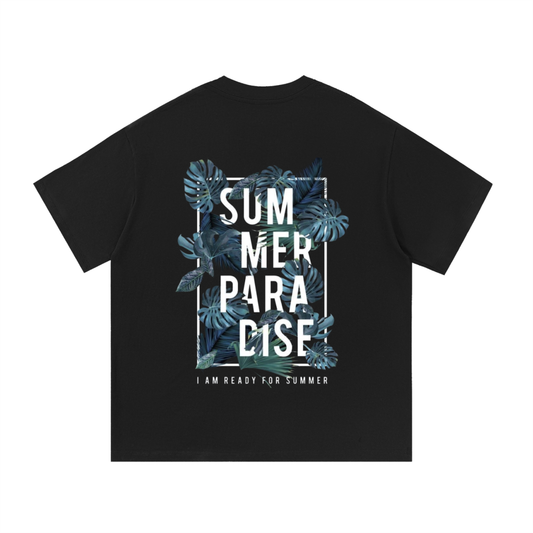T-shirt Summers paradise Pour homme Noir