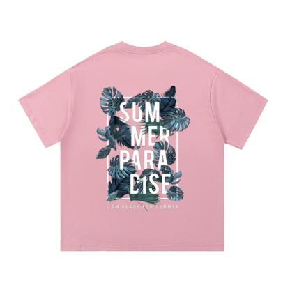 T-shirt Summers Paradise Pour Homme Pink