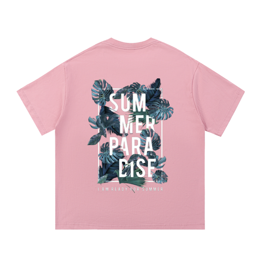 T-shirt Summers Paradise Pour Homme Pink