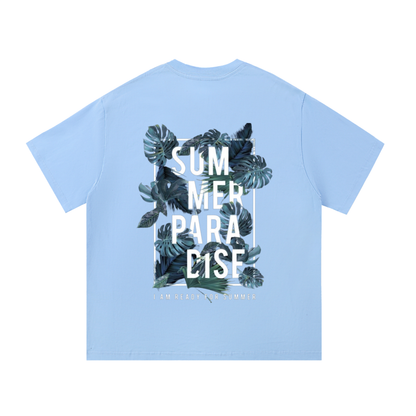 T-shirts Summers Paradise Pour Homme Bleu