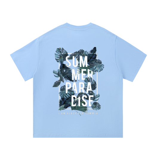 T-shirts Summers Paradise Pour Homme Bleu